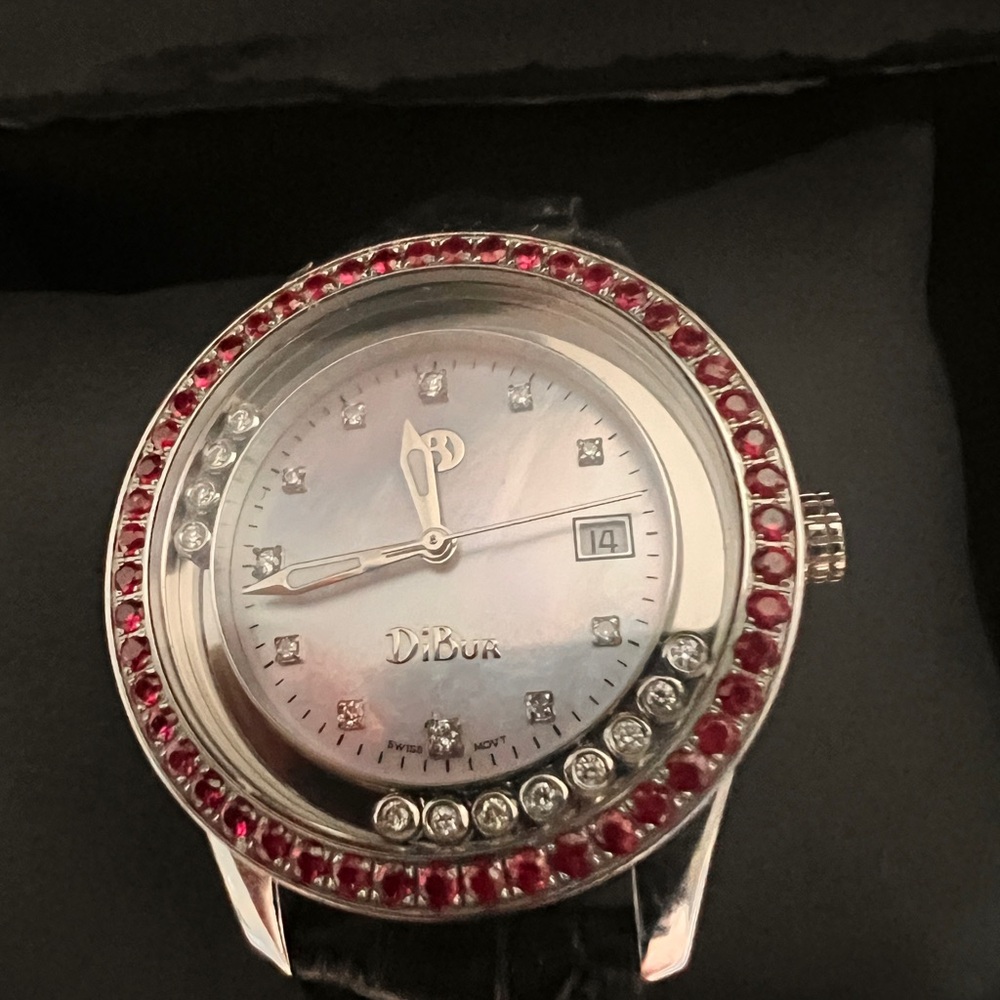 Dibur!! Authentic Dibur Watch With Ruby Bezel And… - image 5